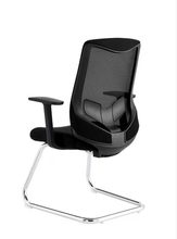 PP网布办公椅旋转椅可调节高度塑料扶手带靠头工字椅电脑椅办公家