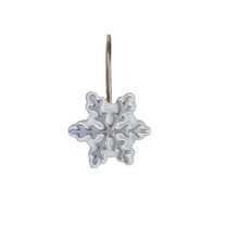 跨境供应树脂挂钩 雪花树脂浴帘挂钩poly材质厂家批发