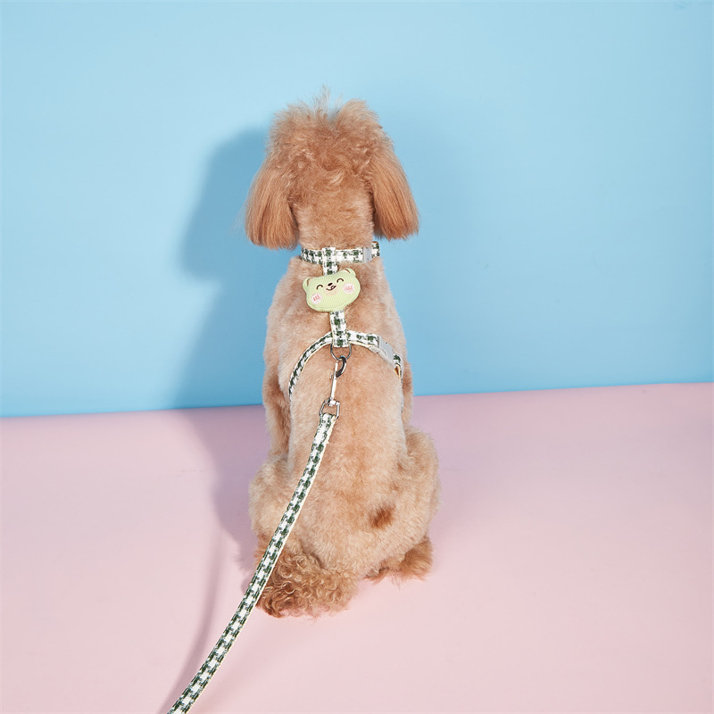 Nuevo perro remolque cuerda caminando gato cuerda tipo I-tipo anti-rotura gato tracción Teddy fuera de cuerda correa de pecho