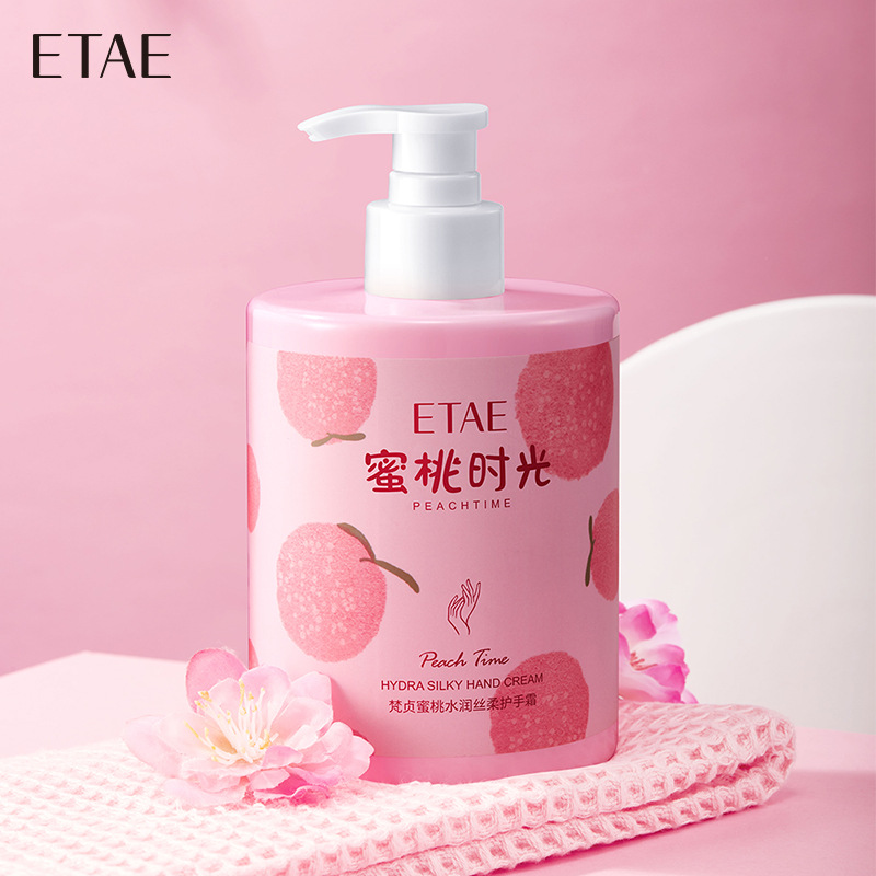 Fanzhen fruta sedosa hidratante crema de manos tierna y suave manos hidratante cuidado de la piel refrescante no pegajosa botella grande crema de manos