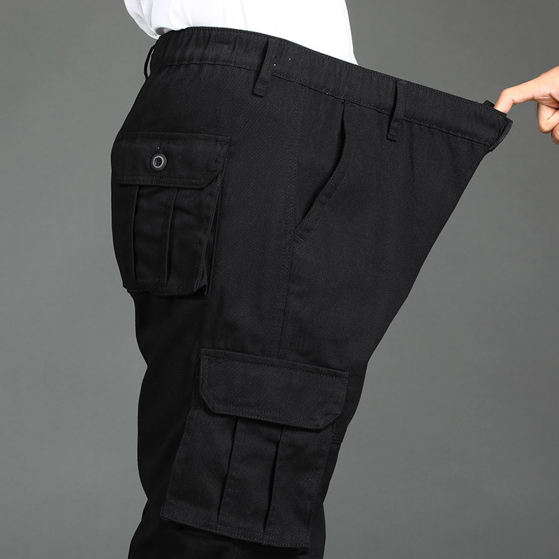 Overol-frontera especial de los hombres multi-Bolsillo sueltos pantalones casuales resistentes al desgaste pantalones al aire libre comercio exterior más el tamaño de los deportes rectos