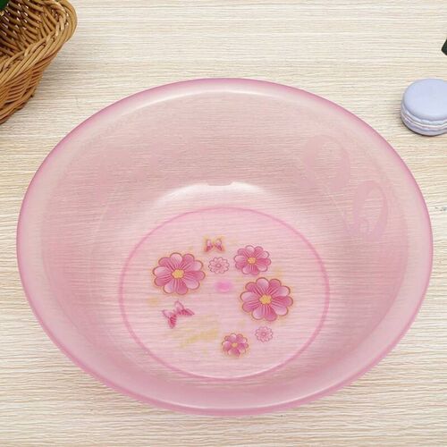 Disposable formaldehyde removal plastic transparent round spicy basin fruit washbasin wash basin laundry basin art basin