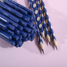 三角杆洞洞笔矫正握姿2b原木三菱铅笔儿童小学生素描文具用品批发