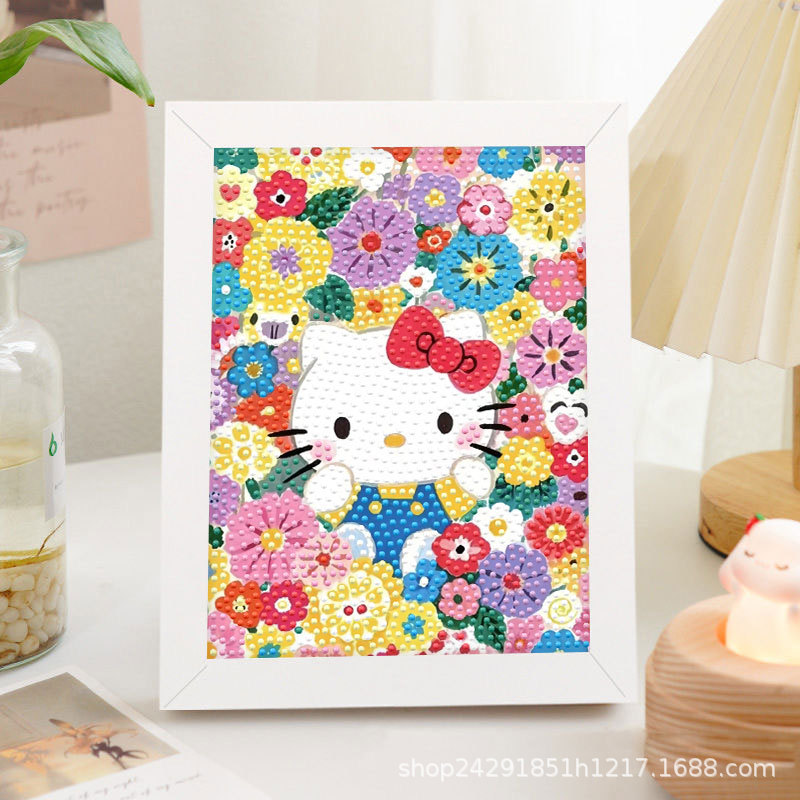 Diamante nuevo lápiz de dibujos animados pequeño nuevo pegatino diy puzzle manual regalo de cumpleaños para niños estudiantes