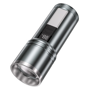 新款戶外手電筒強光爆亮多功能長續航便攜電顯露營led手電電筒燈