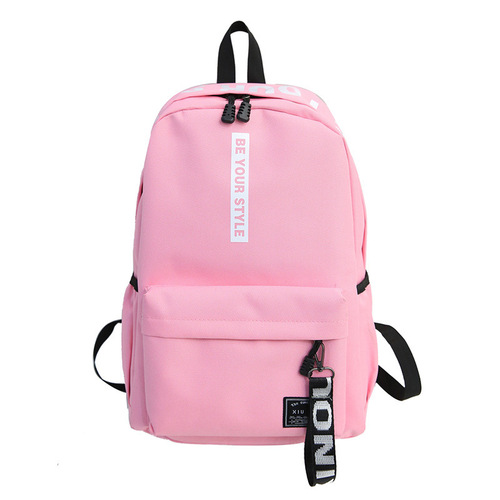 Backpack for Middle and High School Students, Casual Dual Shoulder Bag, Trendy Unisex Backpack with Logo and Text Printing, Back-to-School Gift for Students