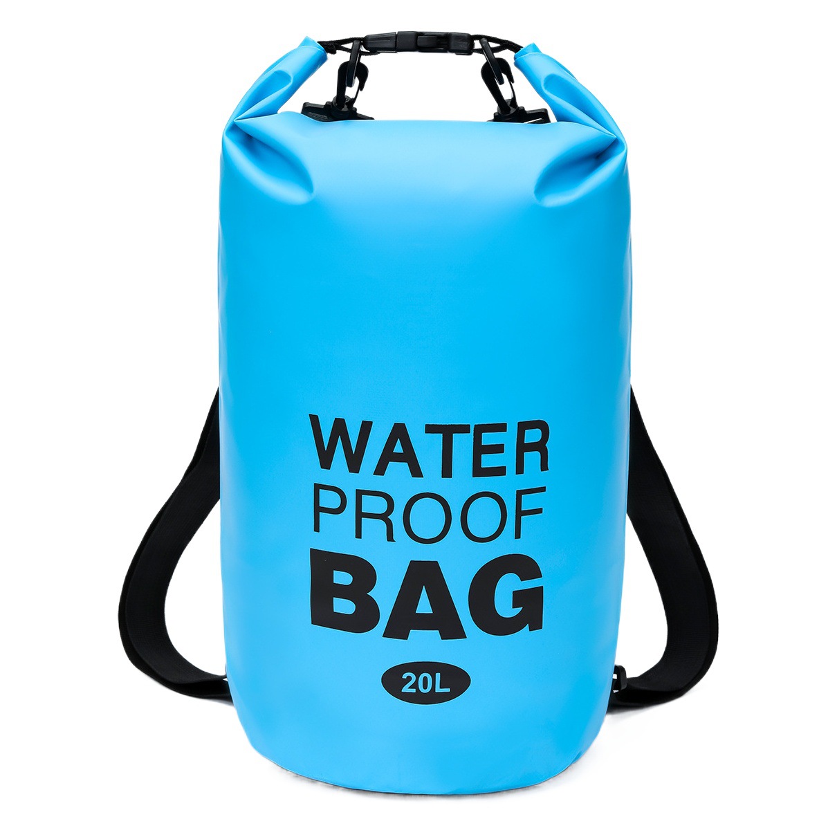 Portable outdoor sports waterproof bag cross-border hot sale 20LPVC mesh cloth European standard waterproof backpack large capacity