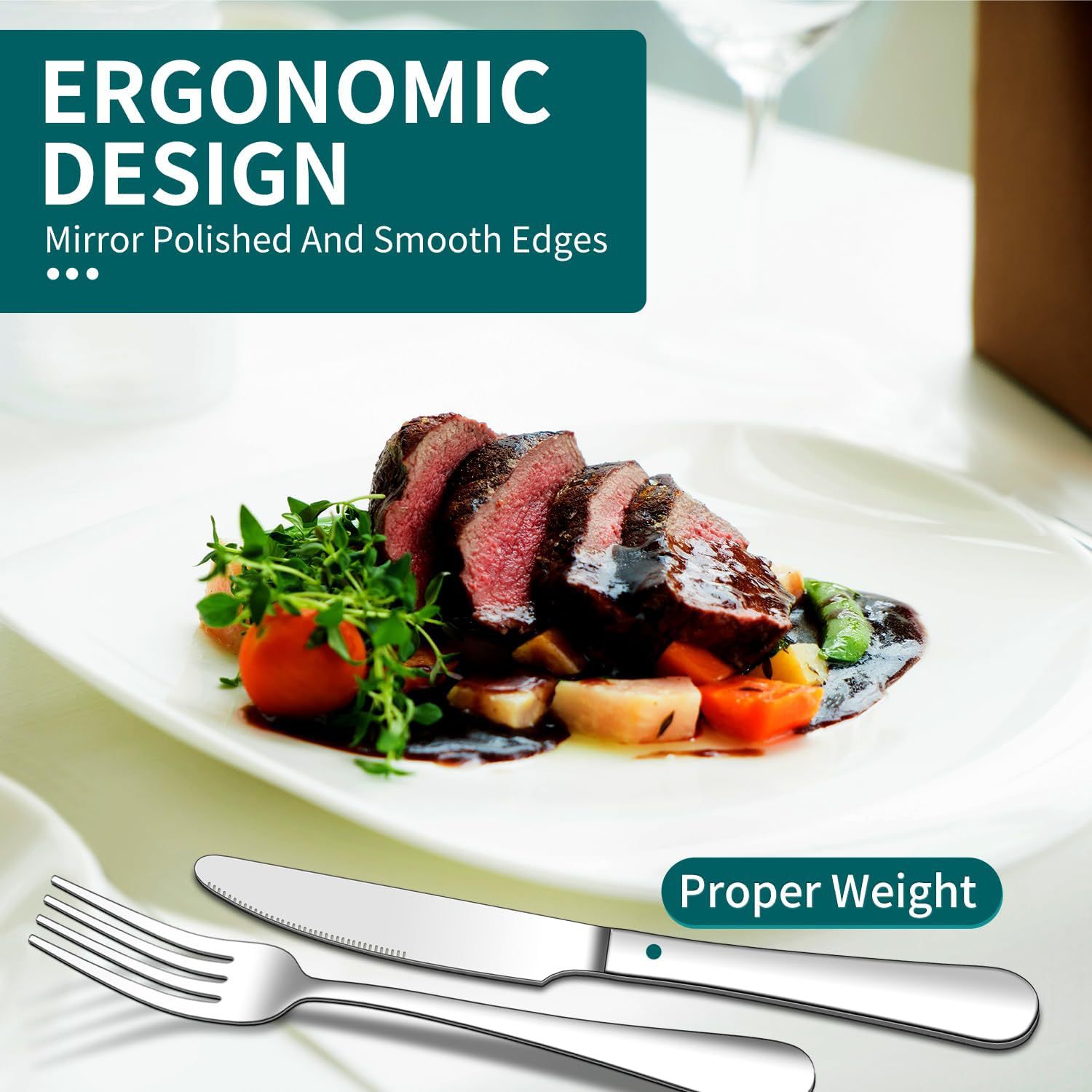 Edelstahl Besteck Set Messer Löffel Und Gabel Für Den Tisch_voghion.com