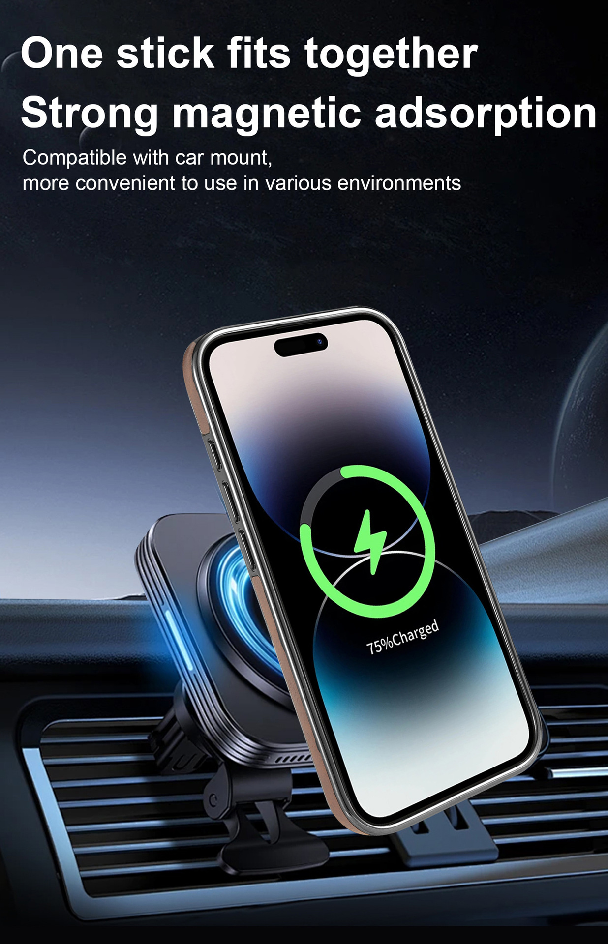 Ốp lưng iPhone 16/17 Pro Max/Pro/Plus da từ tính tích hợp giá đỡ chống rơi kèm vòng đeo tay — màu đen, màu xanh đậm, nâu nhạt, màu tím đậm chi tiết 4