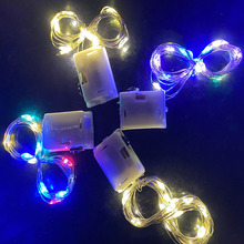 LED铜线灯串灯三功能闪烁暖白彩灯串 圣诞节日情人节鲜花礼盒装饰