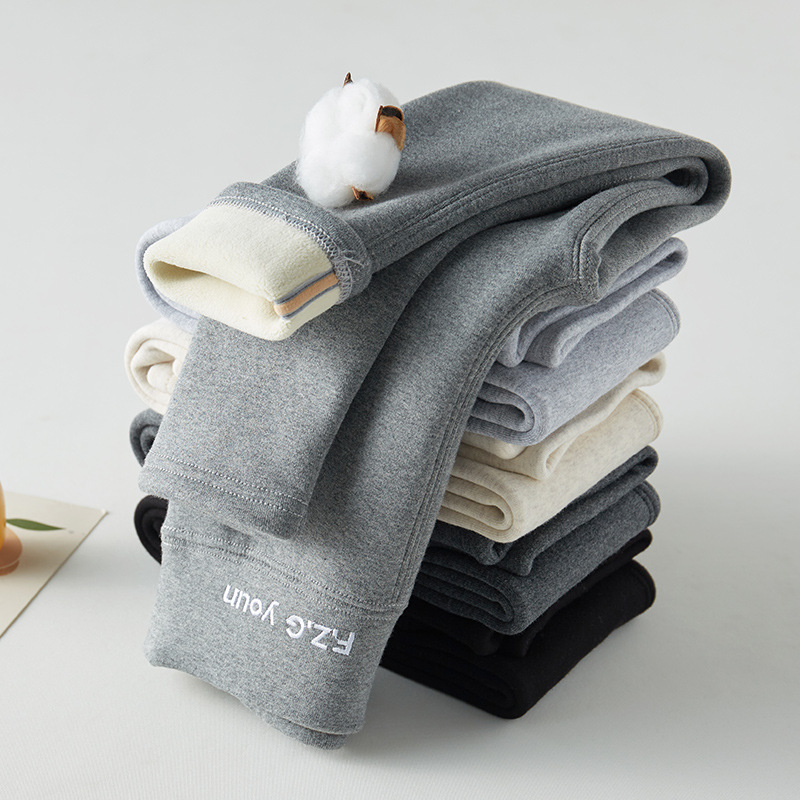 女童褲子加絨特厚中小童長褲600克兒童打底褲外穿純棉寶寶保暖褲