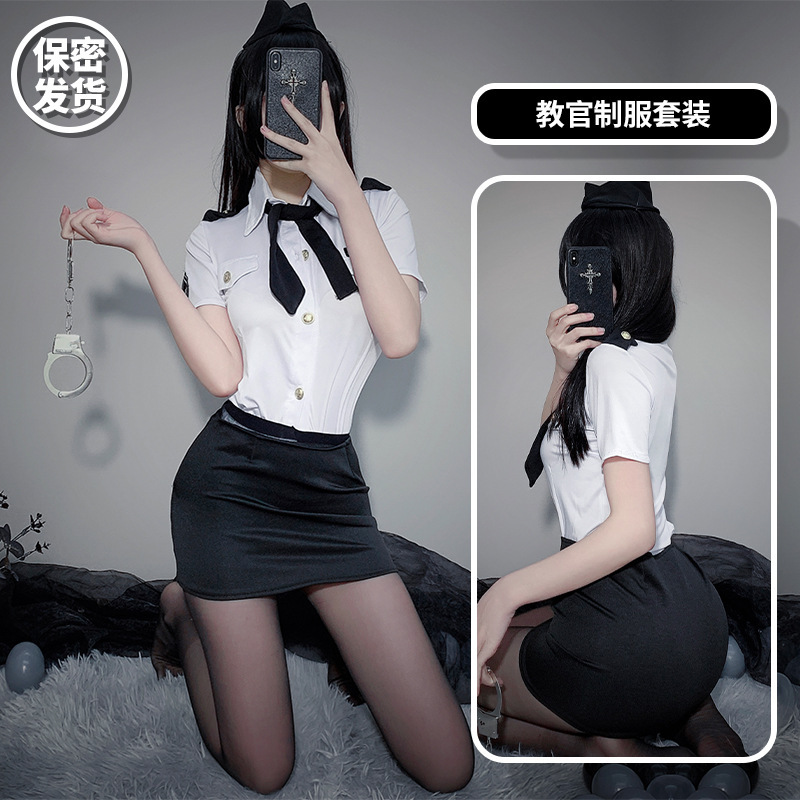 Sexy Lingerie Female Sexy Sexy Uniform Stewardess Equipment Separates Gathering Type Temptation Set Dropshipping Wholesale
