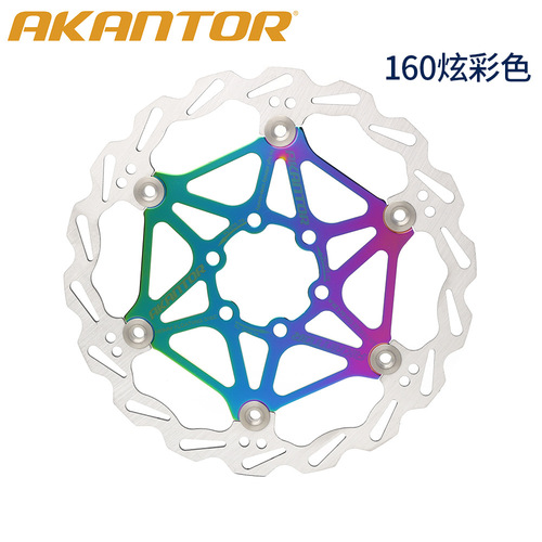 Mountain bike floating disc scooter 140 cooling brake pad road six-nail brake disc 160 180mm