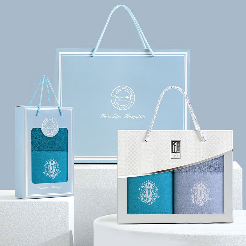 Pure Cotton Hotel Towel Gift Box Customized Absorbent Quick-Drying Long-Staple Cotton Household Bath Towel Set Beach Ultra-Soft