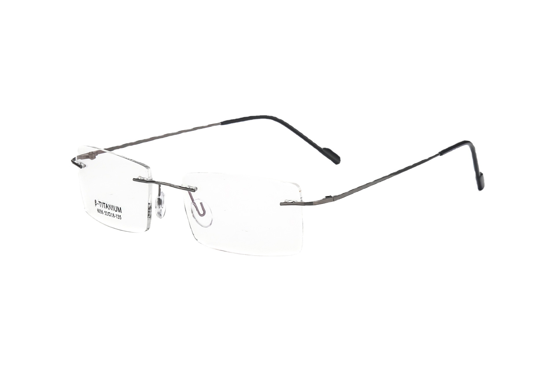 丹阳厂家批发金属眼镜架眼镜框可折叠钢丝无框眼镜配近视眼镜架36