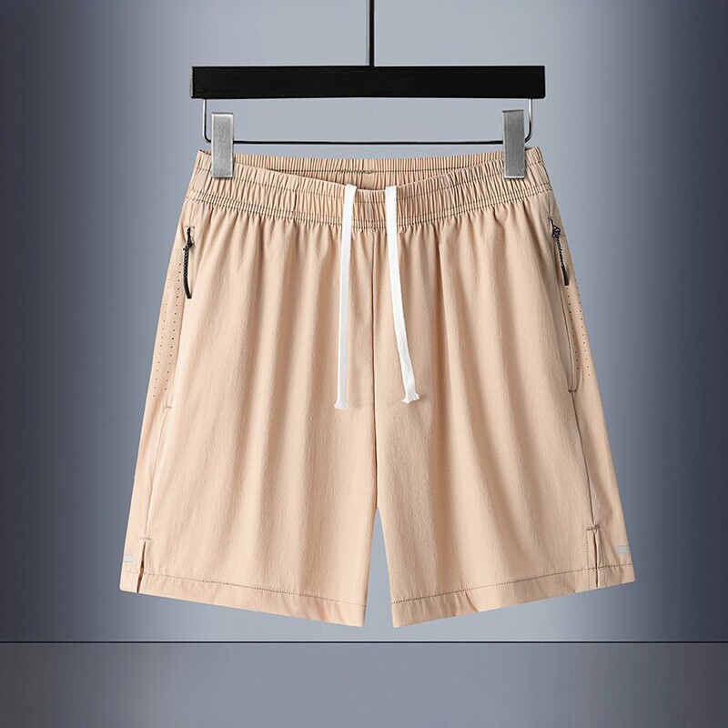 Summer New Style Women's Ice Silk Quick-Dry Shorts, Loose Breathable Sports Casual Pants, Thin Elastic Quick-Dry Pants, Ultra-Thin for Men