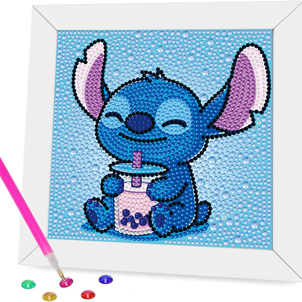 Taller artesanal pintura de diamantes marca DIY tamaño de diamantes Star Wars regalo para niños Yoda bebé lleno de diamantes brillante pintura de diamantes