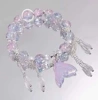 S247-Purple Mermaid Crystal Bracelet #SZ881