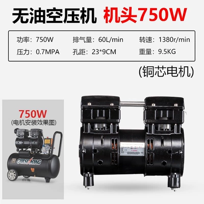 220V Air Pump Head — Hava kompressorları - oil-free-air-compressor-head-motor-comes-with-accessory-package-honor-model-750w-copper-wire-motor