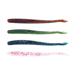 路亞軟蟲2.3克麵條蟲實心棒棒蟲仿生軟餌德州釣組仿真餌批發