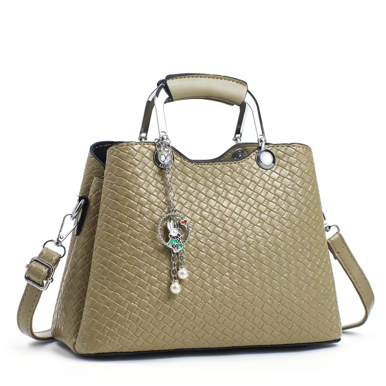 Bolso de mensajero de un solo hombro simple y de moda para mujer todo-fósforo 2025 nuevo bolso de mano vertical para mujer