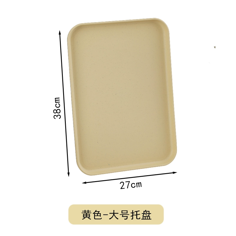 Scandinavian rectangular big plastic tea cup for home use with glass, fruit dinner plate for commercial use
