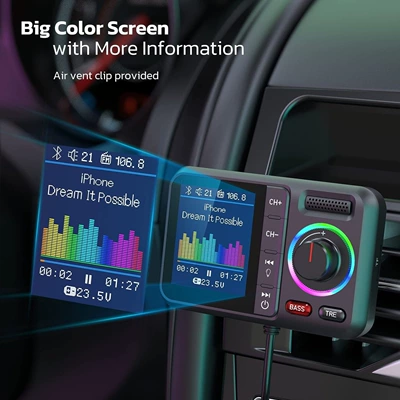 Car mp3 Player Qc3 Fast Charging Color