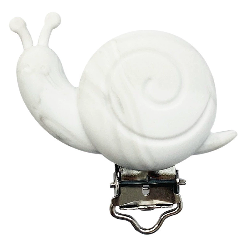 Трансграничный взрывной силиконовый зажим для соски творческий мультфильм улитки DIY цепочка для соски анти-капельная цепь пищевой зажим для соски