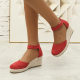 Foreign Trade Fashion Women's Sandals New Style Baotou Wedge Sandals Thick Bottom Platform Straw Wiped Hemp Rope Velcro Sandals