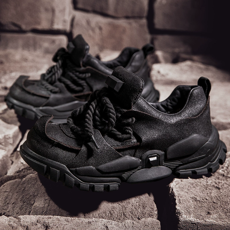 Обувь папы мужской 2024 новый европейский и американский первый слой кожаные туфли