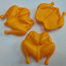 仿真食物炸鸡腿快餐汉堡薯条披萨互动厨房儿童过家家玩具散装批发