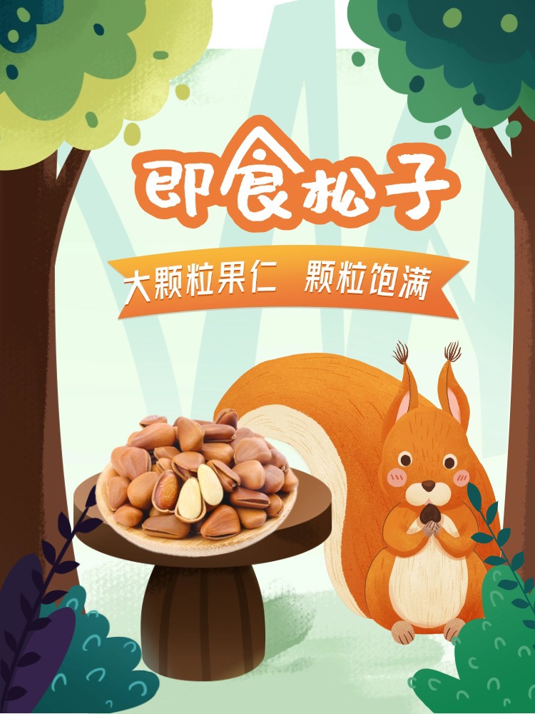 Pine Nut Kernels Song Zi Ren Shelled Ready to Eat Snack 500g overview