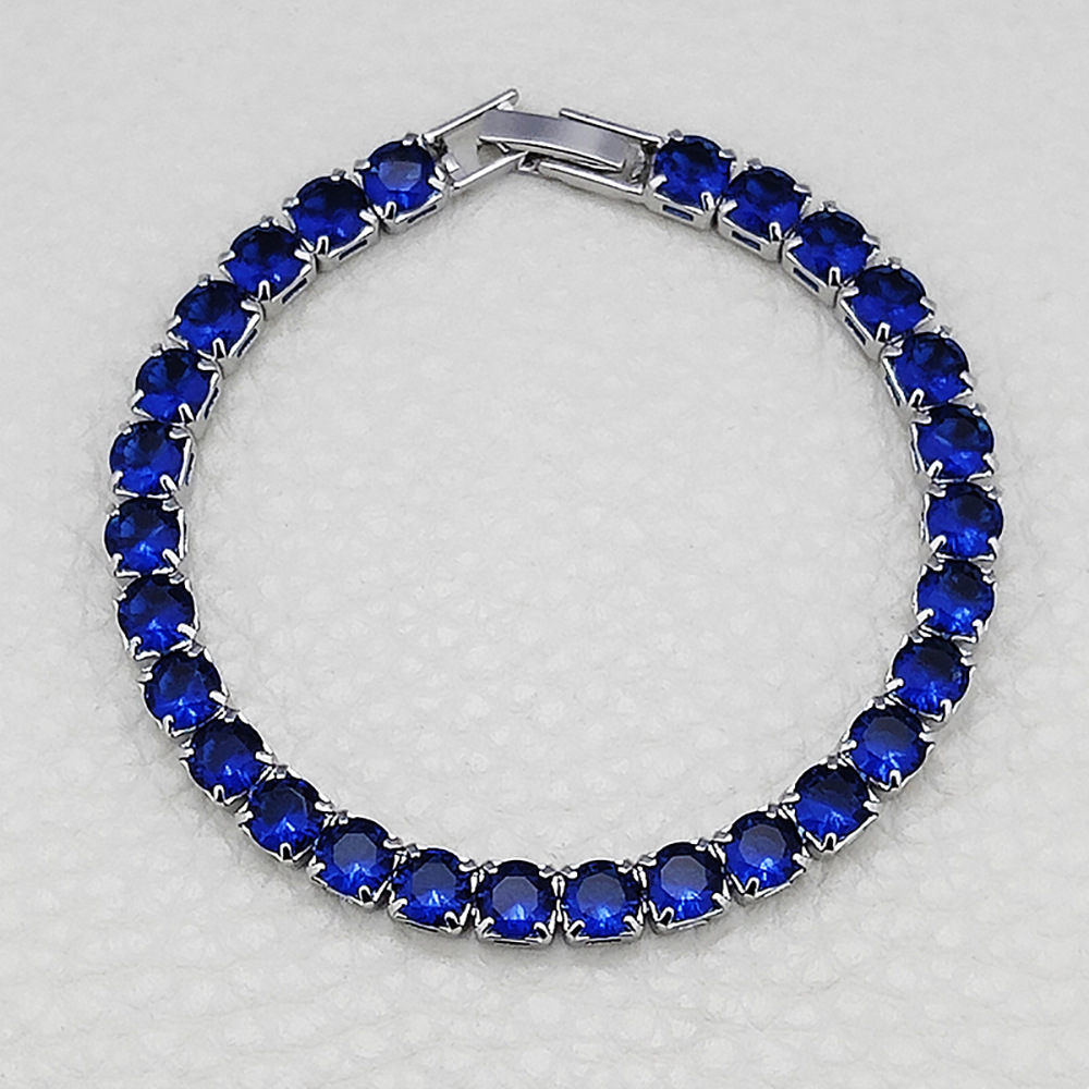 Hip Hop Tennis Armband Handstück Mehrfarbiges Zirkon Armband Damen Volldiamant Nicht verblassend S5787_voghion.com