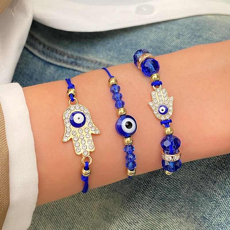 Lucky Evil Eye Red String Bracelet Protection Jewelry Minimalist_voghion.com