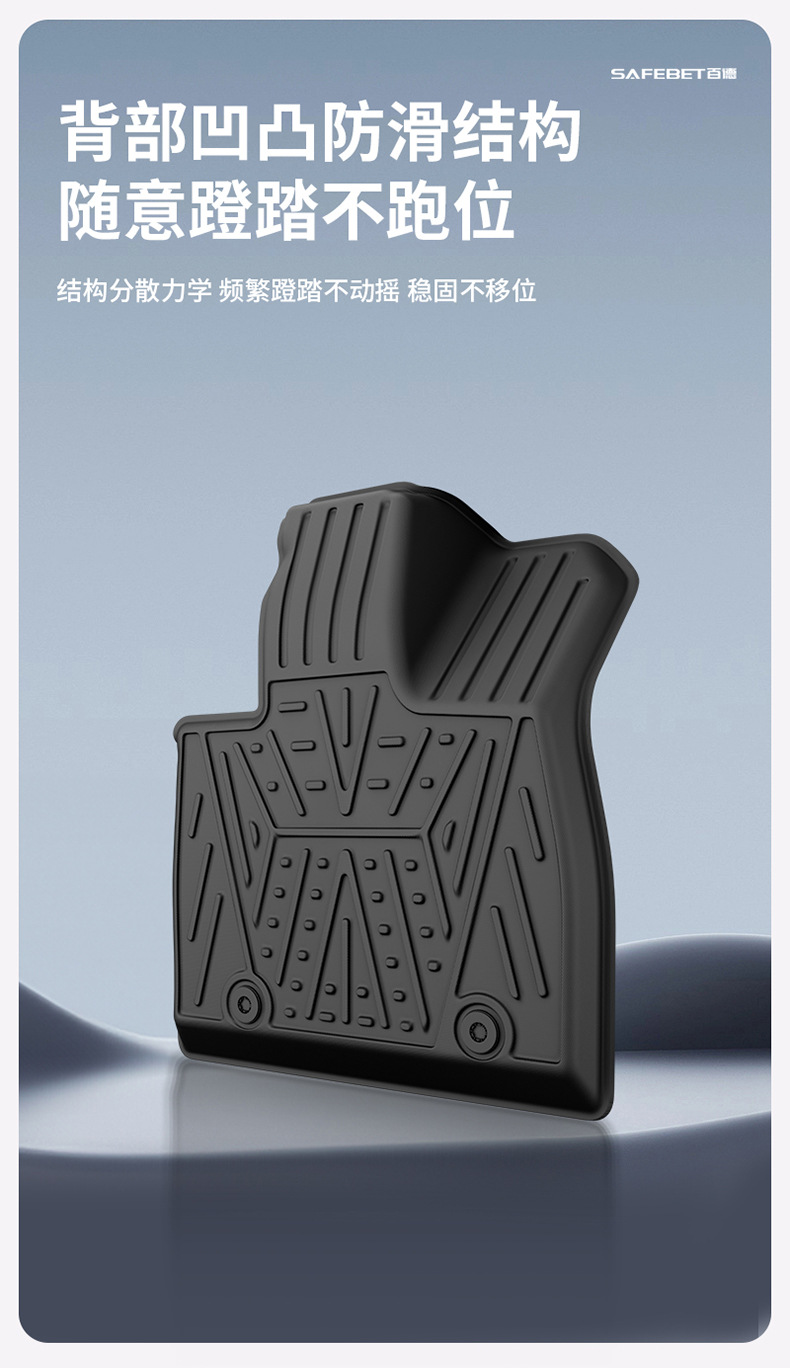 Suitable for Denza N8L N9 Special Vehicles, Colorful Tpe Car Floor Mats, Trunk Mats, Car Accessories