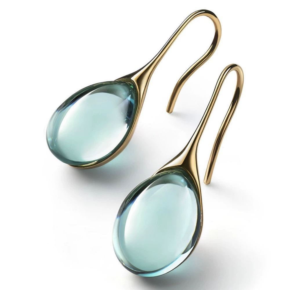 Каменная вставка серьги 'Cat's Eye' европейский стиль, прямые продажи завода, фиолетовый или шампанское