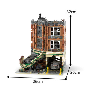 C7466 Modular Apartment with Abandoned Garage and Rusty Car 3066 Particle Count
