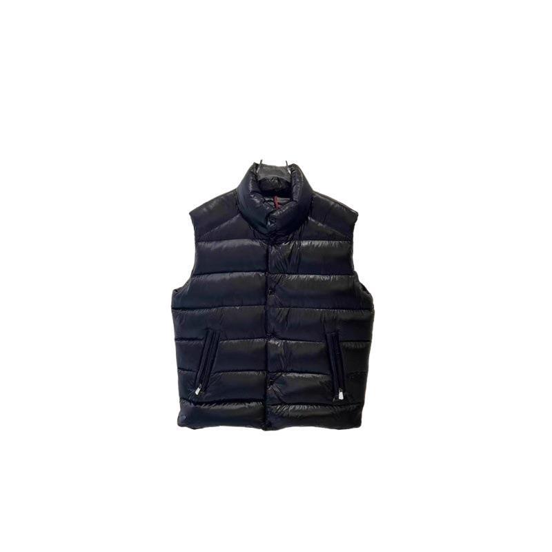 Mengkou TIB94 down jacket vest, unisex, Maya stand-up collar, small logo, warm winter coat, high-end vest