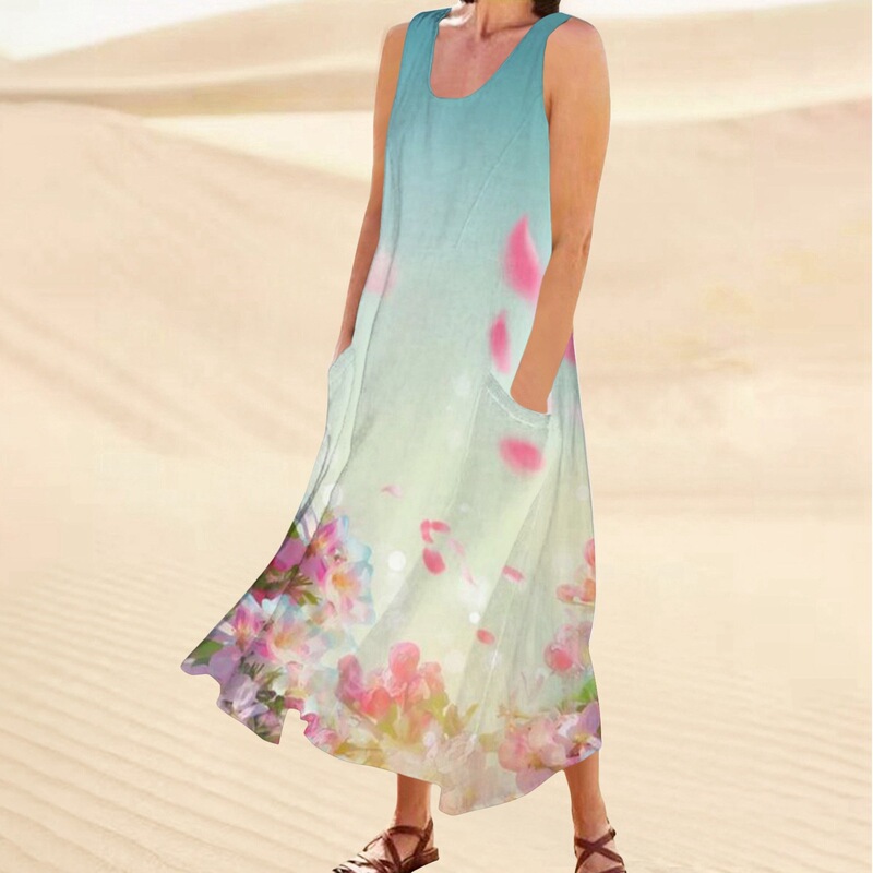 Cross-Border Loose-Waist Midi Skirt Summer Autumn Winter Street Fashion Short Pullover Dress Long Tank Dress Cross-Border Loose-Waist Midi Skirt Summer Autumn Winter Street Fashion Short Pullover Dress Long Tank Dress