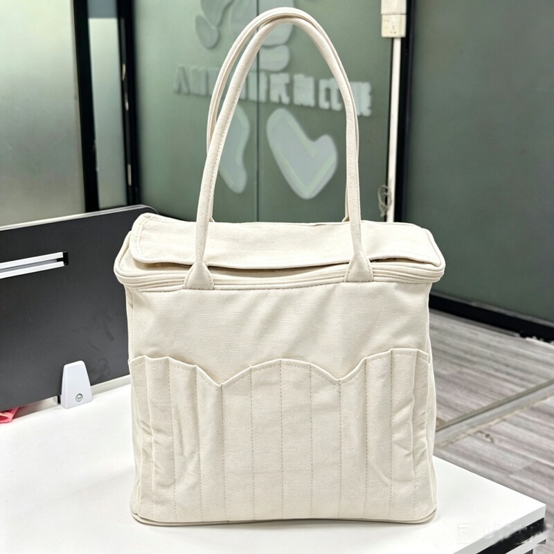 Cross-border canvas yarn knitting tool storage bag, new outdoor large-capacity crochet accessory storage bag, handbag Cross-border canvas yarn knitting tool storage bag, new outdoor large-capacity crochet accessory storage bag, handbag