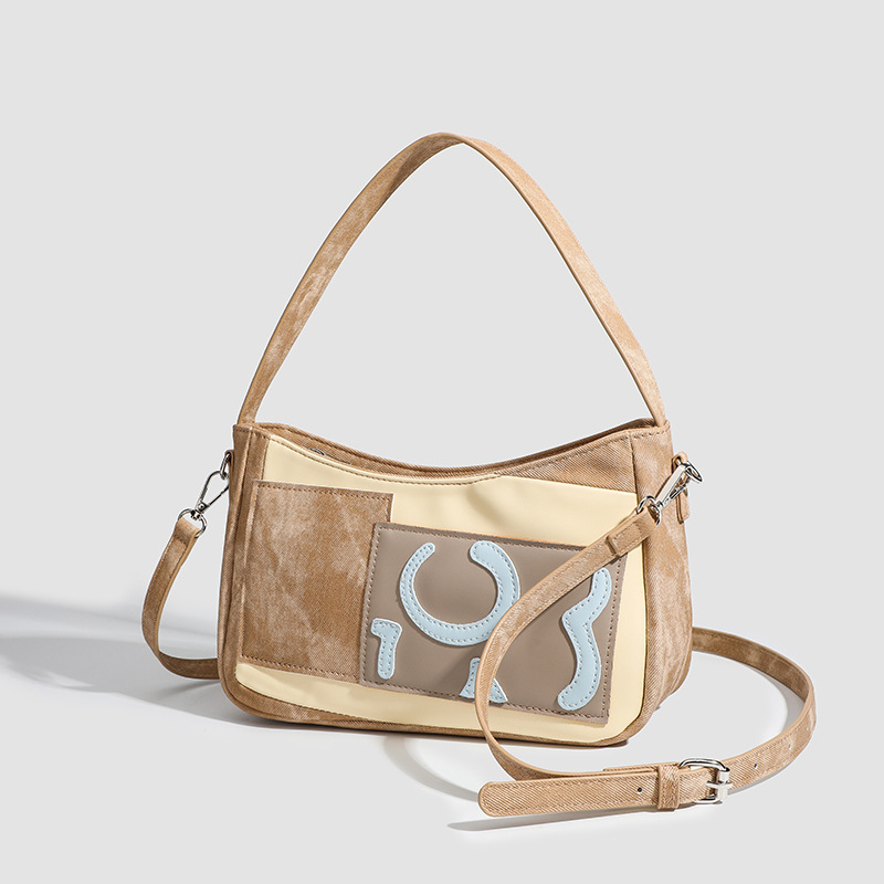 Borsa a tracolla monospalla a forma di mezzaluna di alta qualità in stile coreano da indossare sotto le ascelle, versatile borsa da donna Instagram, borsa di nicchia_voghion.com