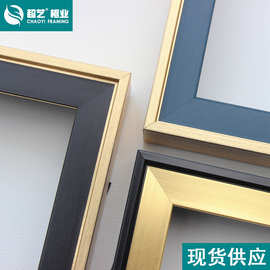 超艺框业厂家直销金边PS发泡线条相框装饰油画框条影楼镜装裱材料