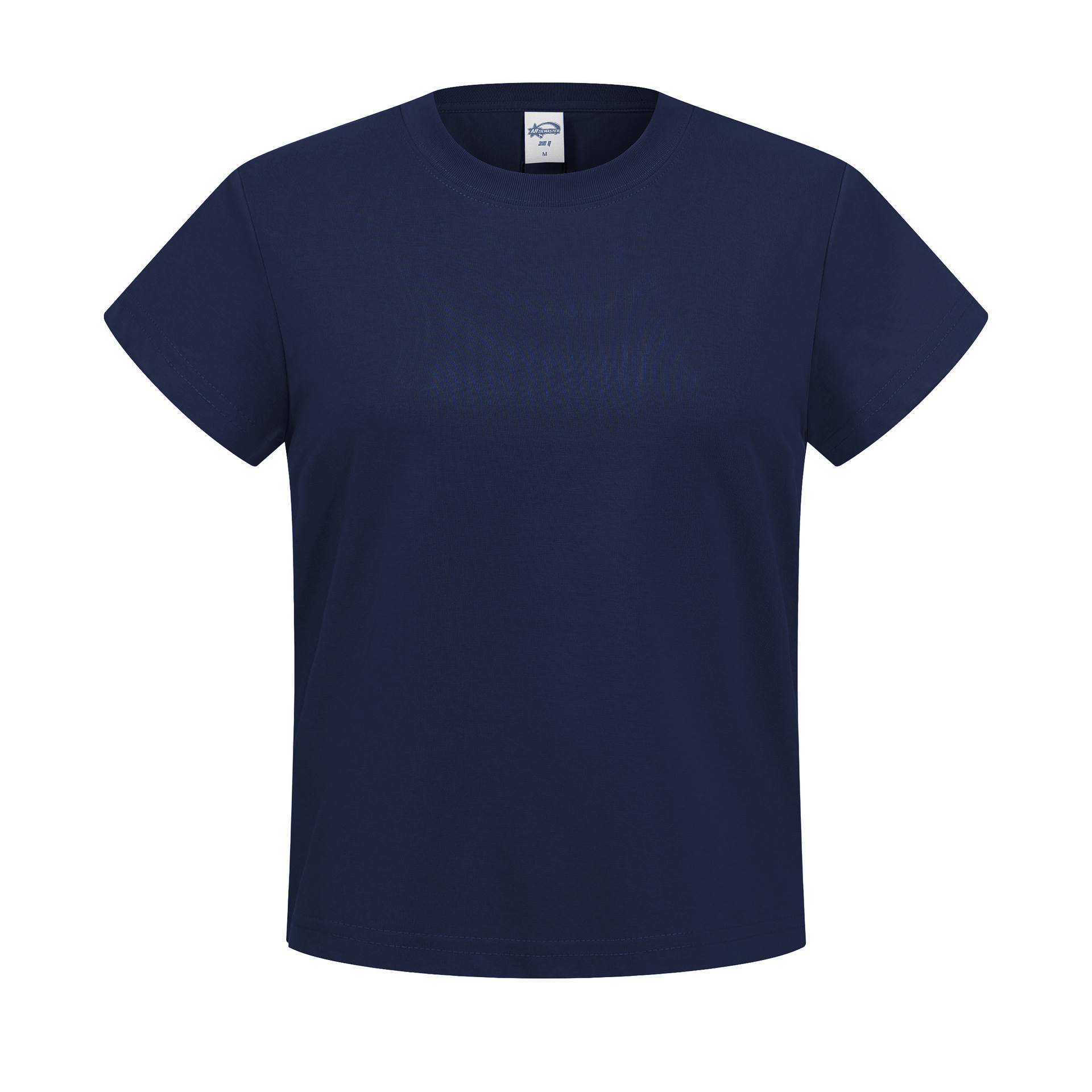 2026 nuevo transfronterizo 210g clásico de cuello redondo camiseta de color sólido camiseta de moda de verano camiseta de mujer de manga corta image 11