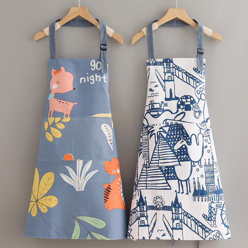 Summer thin cotton cute fashionable apron for work