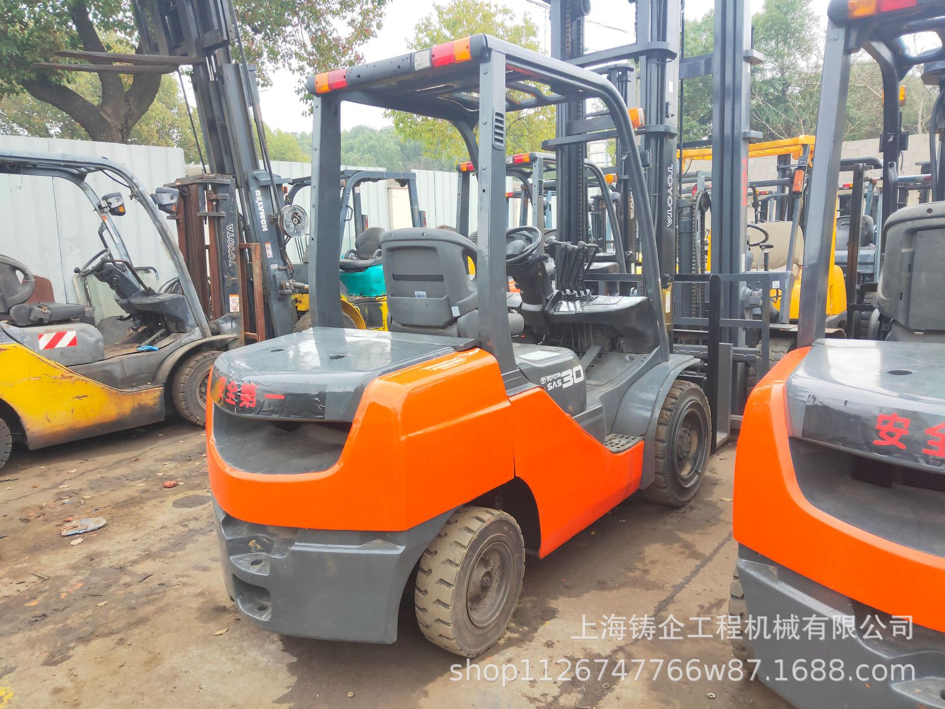 九成新Toyota FD30叉车 3吨小型叉车