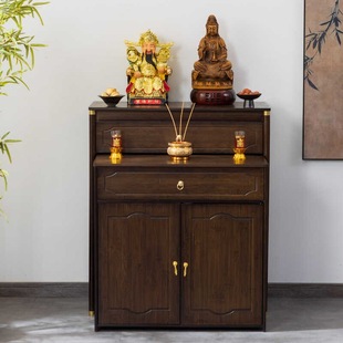 New Chinese-Style Standing Cabinet for Offering Table, Incense Altar, Buddha Table for Home Living Room, Guanyin Altar Cabinet, Buddha Statue
