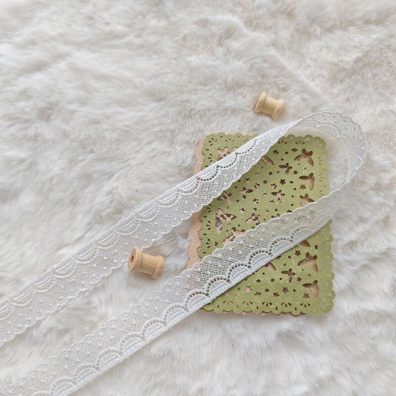 Xu Yixing 日本語版シルク糸刺繍レース水溶性中空装飾ドット波服 DIY アクセサリー 2 センチメートル|undefined
