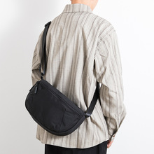 日系工装风男士斜挎包帆布休闲街头潮流多功能胸包运动单肩骑行包