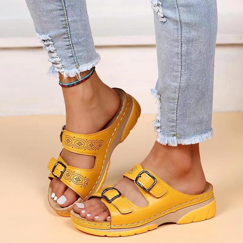 Women's Casual Solid Color Open Toe Slides Slippers display picture 5