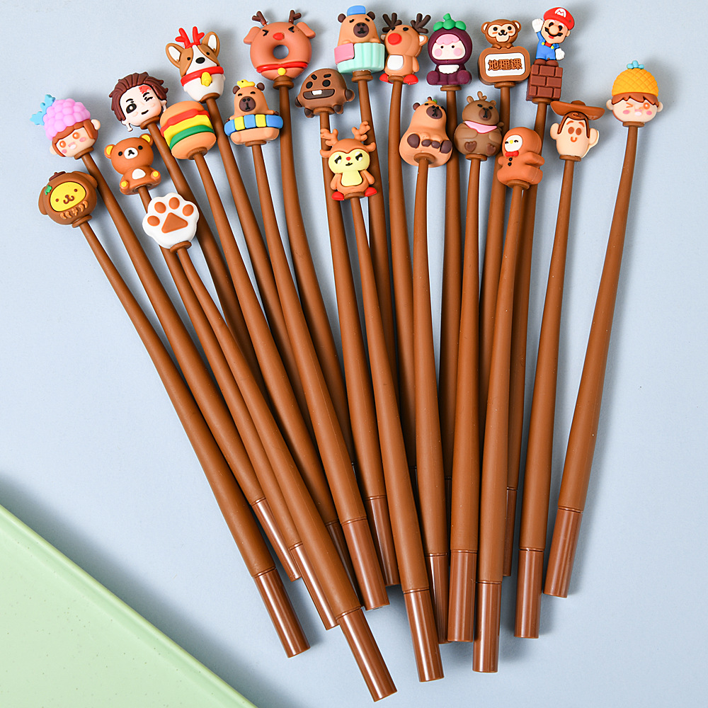 Creativo lindo rocker música lápiz neutral dibujos animados de alto valor facial estudiantes de reducción de presión lápiz rocker estudiantes de primaria premios papelería